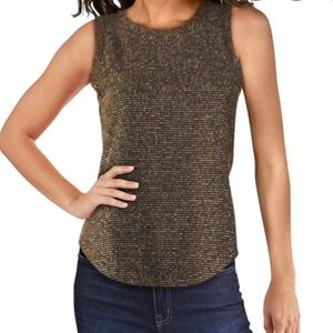 NWOT Chaser Black and Gold Top Size S